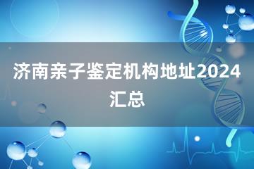 济南亲子鉴定机构地址2024汇总